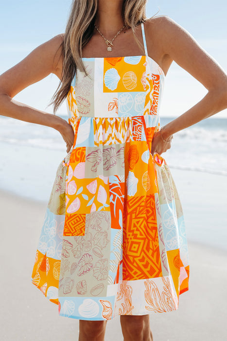 HIDDEN GEMS | Seaside Sweetie Patchwork Mini Dress