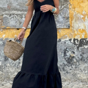  HIDDEN GEMS Ruffle Smocked Maxi Dress