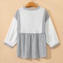  Sail Away Stripe Gauze Blouse