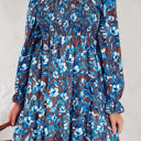  HIDDEN GEMS | Floral Smocked Ruffle Long Sleeve Dress