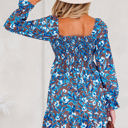  HIDDEN GEMS | Floral Smocked Ruffle Long Sleeve Dress