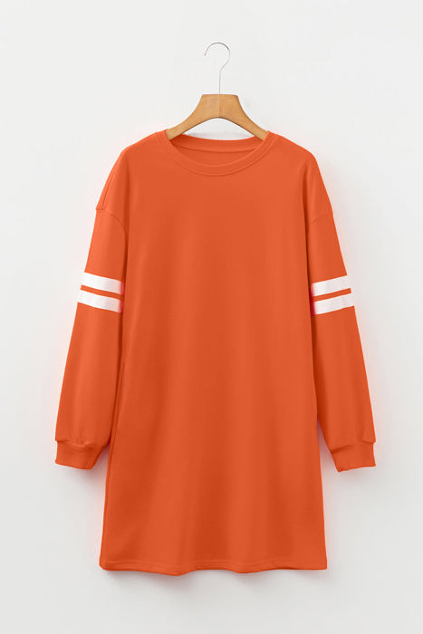 HIDDEN GEMS | Varsity Stripe Sweatshirt Dress