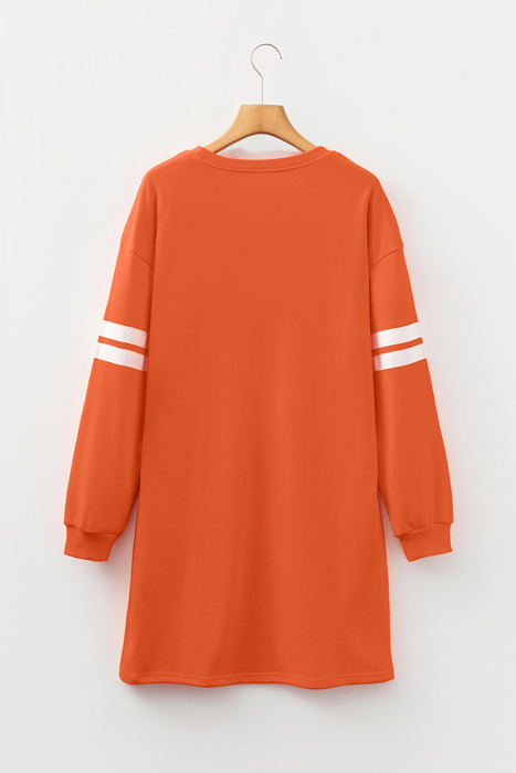 HIDDEN GEMS | Varsity Stripe Sweatshirt Dress
