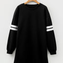  HIDDEN GEMS | Varsity Stripe Sweatshirt Dress