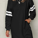  HIDDEN GEMS | Varsity Stripe Sweatshirt Dress