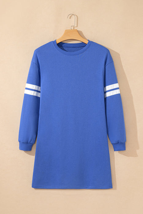 HIDDEN GEMS | Varsity Stripe Sweatshirt Dress