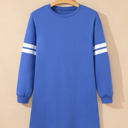  HIDDEN GEMS | Varsity Stripe Sweatshirt Dress