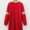  HIDDEN GEMS | Varsity Stripe Sweatshirt Dress