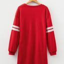  HIDDEN GEMS | Varsity Stripe Sweatshirt Dress