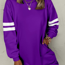  HIDDEN GEMS | Varsity Stripe Sweatshirt Dress