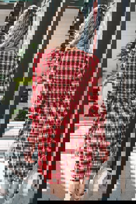 Picture Perfect Plaid Smocked Dress