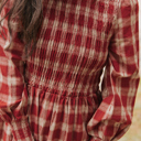  Picture Perfect Plaid Smocked Dress