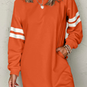 HIDDEN GEMS | Varsity Stripe Sweatshirt Dress