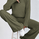  SALE! Ribbed Turtle Neck Top and Bottom Set