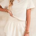  HIDDEN GEMS | Cropped Tee and Ruffle Skort Set