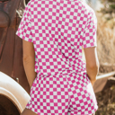  HIDDEN GEMS | Checker T-Shirt and Skort Set