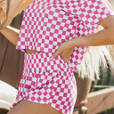  HIDDEN GEMS | Checker T-Shirt and Skort Set