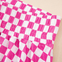  HIDDEN GEMS | Checker T-Shirt and Skort Set
