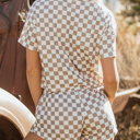  HIDDEN GEMS | Checker T-Shirt and Skort Set