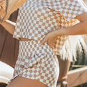  HIDDEN GEMS | Checker T-Shirt and Skort Set