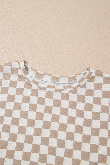 HIDDEN GEMS | Checker T-Shirt and Skort Set