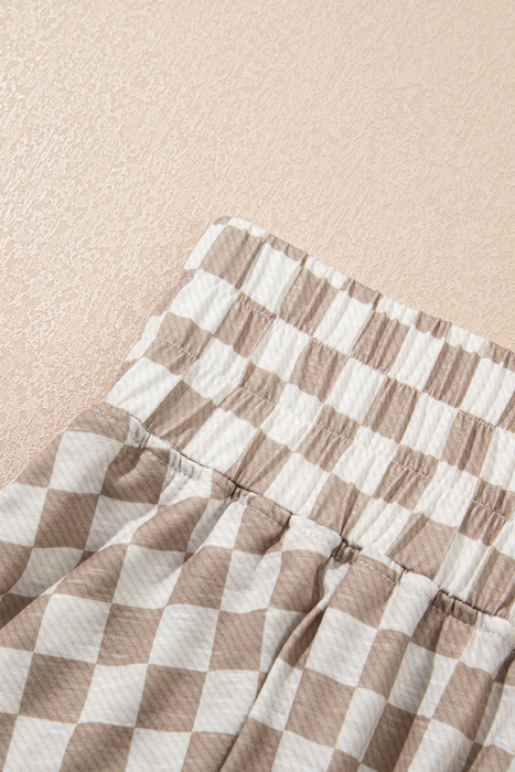 HIDDEN GEMS | Checker T-Shirt and Skort Set