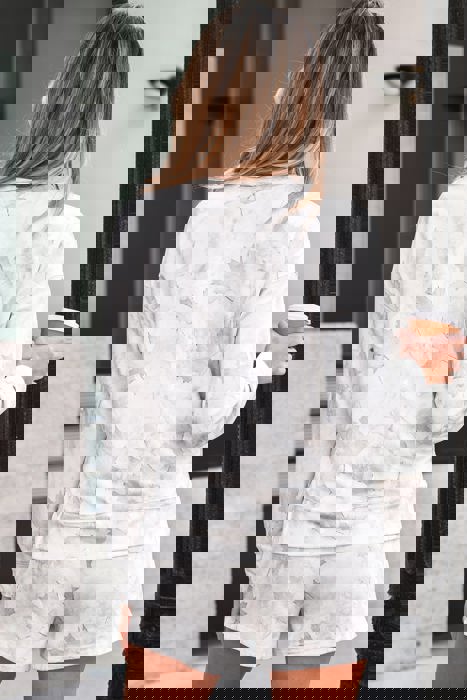 HIDDEN GEMS | Camo Long Sleeve Top and Shorts Set