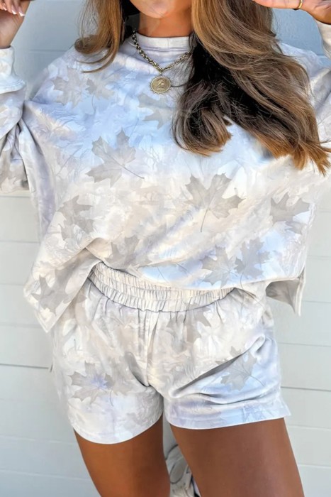 HIDDEN GEMS | Camo Pullover Top and Short Set