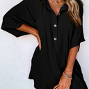  HIDDEN GEMS | Collared Button Up Pocketed Romper