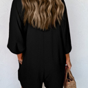  HIDDEN GEMS | Collared Button Up Pocketed Romper