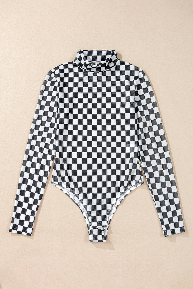 CHECK MATE MESH BODYSUIT