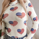  HIDDEN GEMS | Americana Mesh Long Sleeve Bodysuit