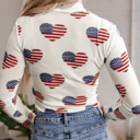  HIDDEN GEMS | Americana Mesh Long Sleeve Bodysuit