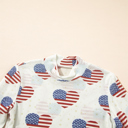  HIDDEN GEMS | Americana Mesh Long Sleeve Bodysuit