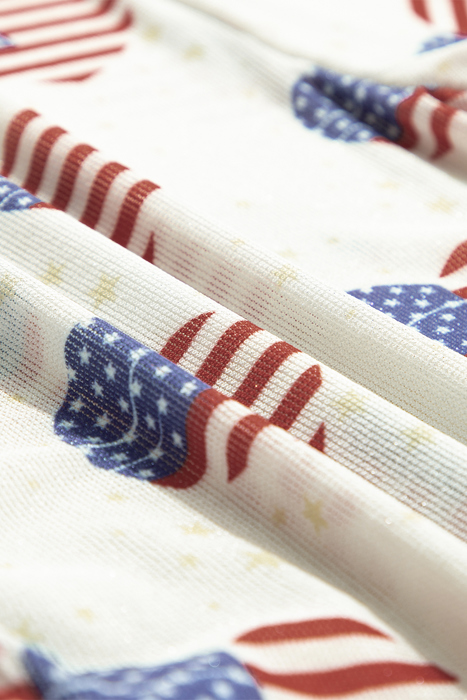 HIDDEN GEMS | Americana Mesh Long Sleeve Bodysuit