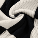  HIDDEN GEMS | Colorblock Checker Short Sleeve Sweater
