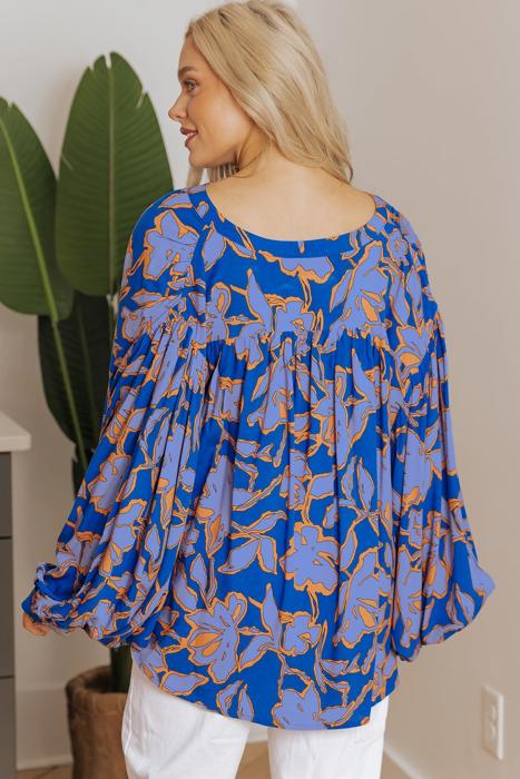 HIDDEN GEMS | Floral Batwing Sleeve Buttoned Shirt