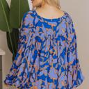  HIDDEN GEMS | Floral Batwing Sleeve Buttoned Shirt