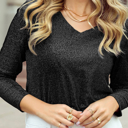  HIDDEN GEMS | Metallic Bow Open Back Top
