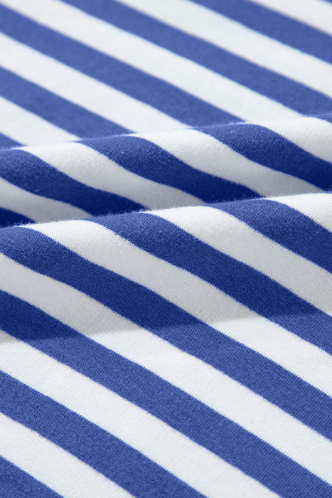 HIDDEN GEMS | Stripe Contrast Trim Sweatshirt
