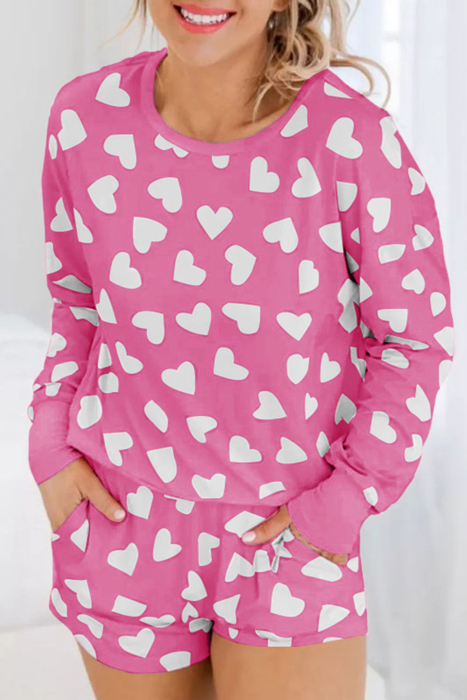 HIDDEN GEMS | Valentine Heart Top and Shorts Set