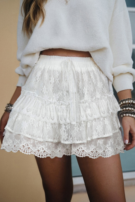 Sylvie Chic Ruffle Shorts