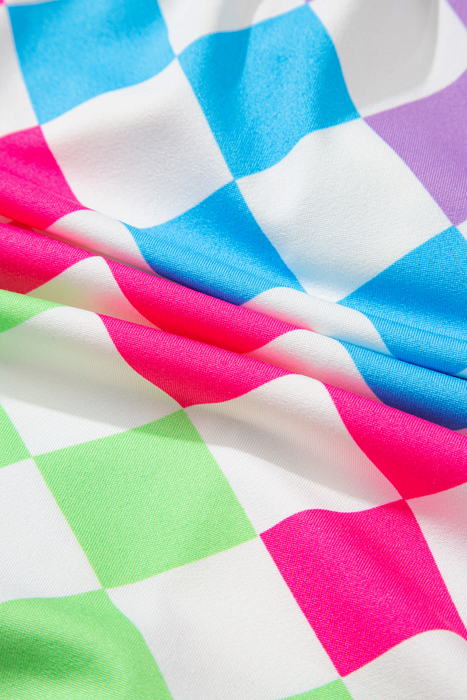 HIDDEN GEMS | Sporty Chic Checker Drawstring Shorts