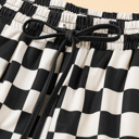  HIDDEN GEMS | Sporty Chic Checker Drawstring Shorts