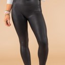  HIDDEN GEMS Trendy Faux Leather Leggings