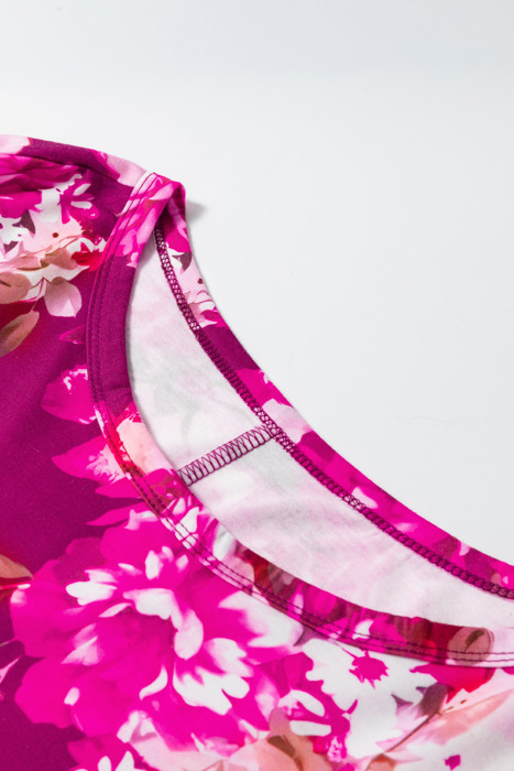 HIDDEN GEMS | Plus Size Floral 3/4 Sleeve Blouse