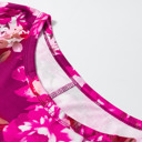  HIDDEN GEMS | Plus Size Floral 3/4 Sleeve Blouse