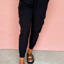  HIDDEN GEMS | Solid Pocketed Cargo Jogger Pants