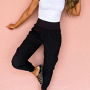  HIDDEN GEMS | Solid Pocketed Cargo Jogger Pants