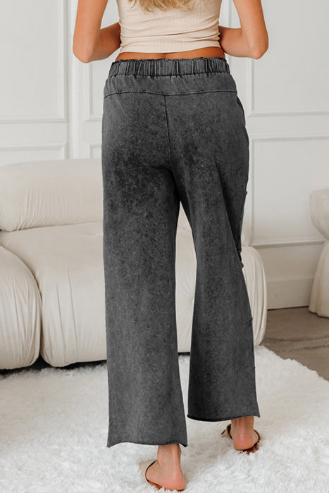 HIDDEN GEMS | Mineral Wash Raw Hem Pants